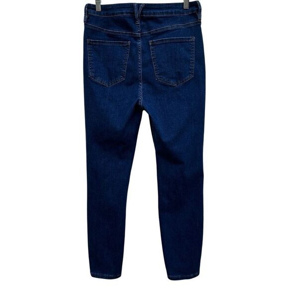 NWT NY&C New York & Co. Denim Jeans Women's Large Blue High Rise Zip Fly Skinny - Picture 6 of 13